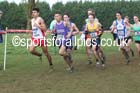 147 Jamaine Coleman (Lancashire), 178 Matthew Shirling (Merseyside) and Alex George (Gloucestershire) lead the under-20 mens Inter Counties Cross Country, Cofton Park, Birmingham. Photo: David T. Hewitson/Sports for All Pics